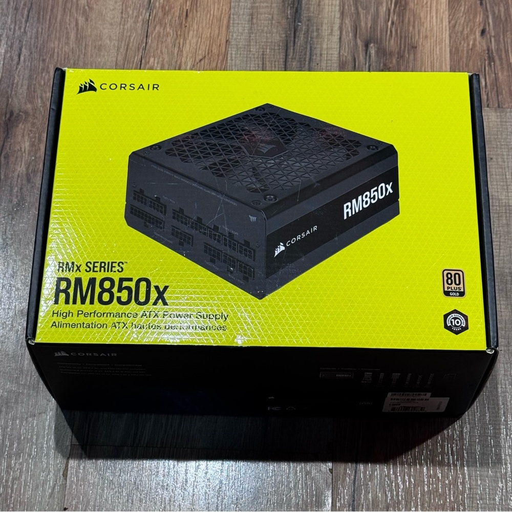Corsair RMX SERIES RM850x power supply brand new
